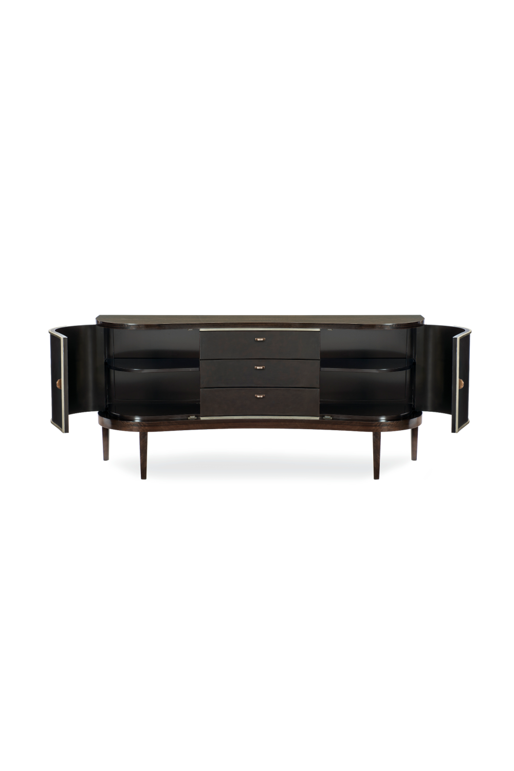 Dark Curved Sideboard | Caracole Moderne | Oroa.com