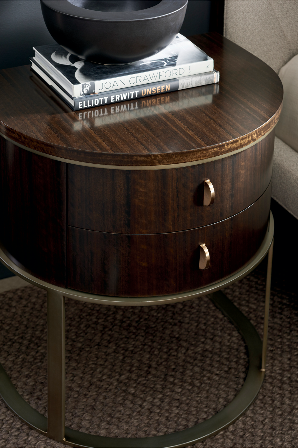 Semi-Circular Nightstand | Caracole Moderne | Oroa.com