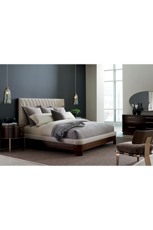 Neutral-Toned Quilted Bed | Caracole Moderne | Oroa.com