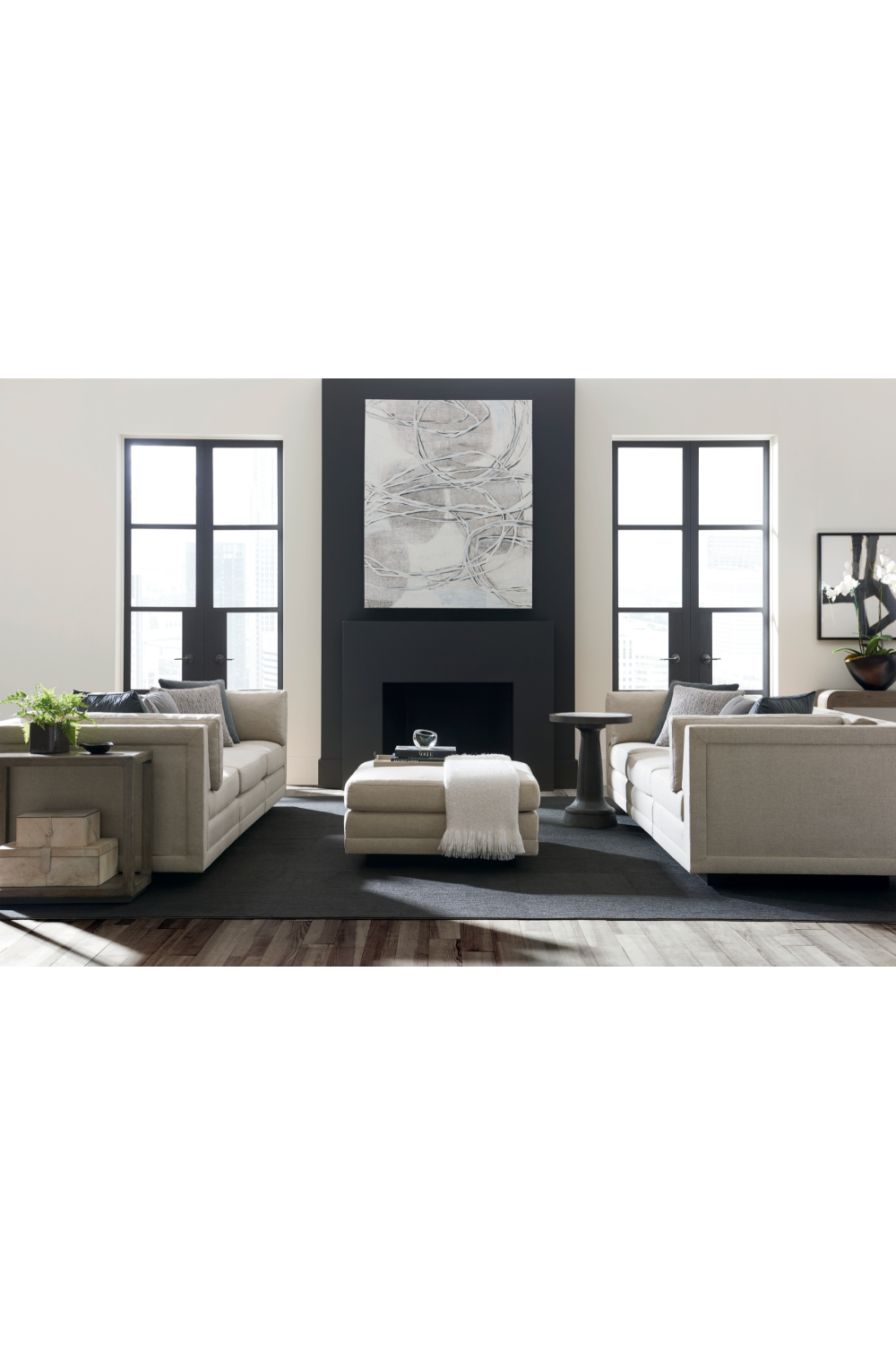 Neutral-Toned Sectional Sofa | Caracole Fusion | Oroa.com