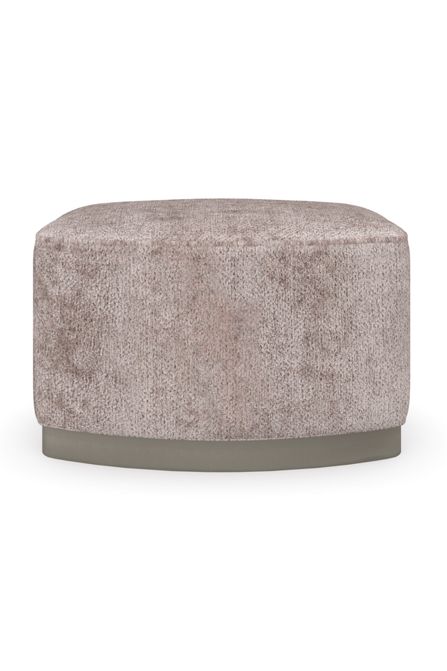Gray Velvet Ottoman | Caracole Small Wonder | Oroa.com