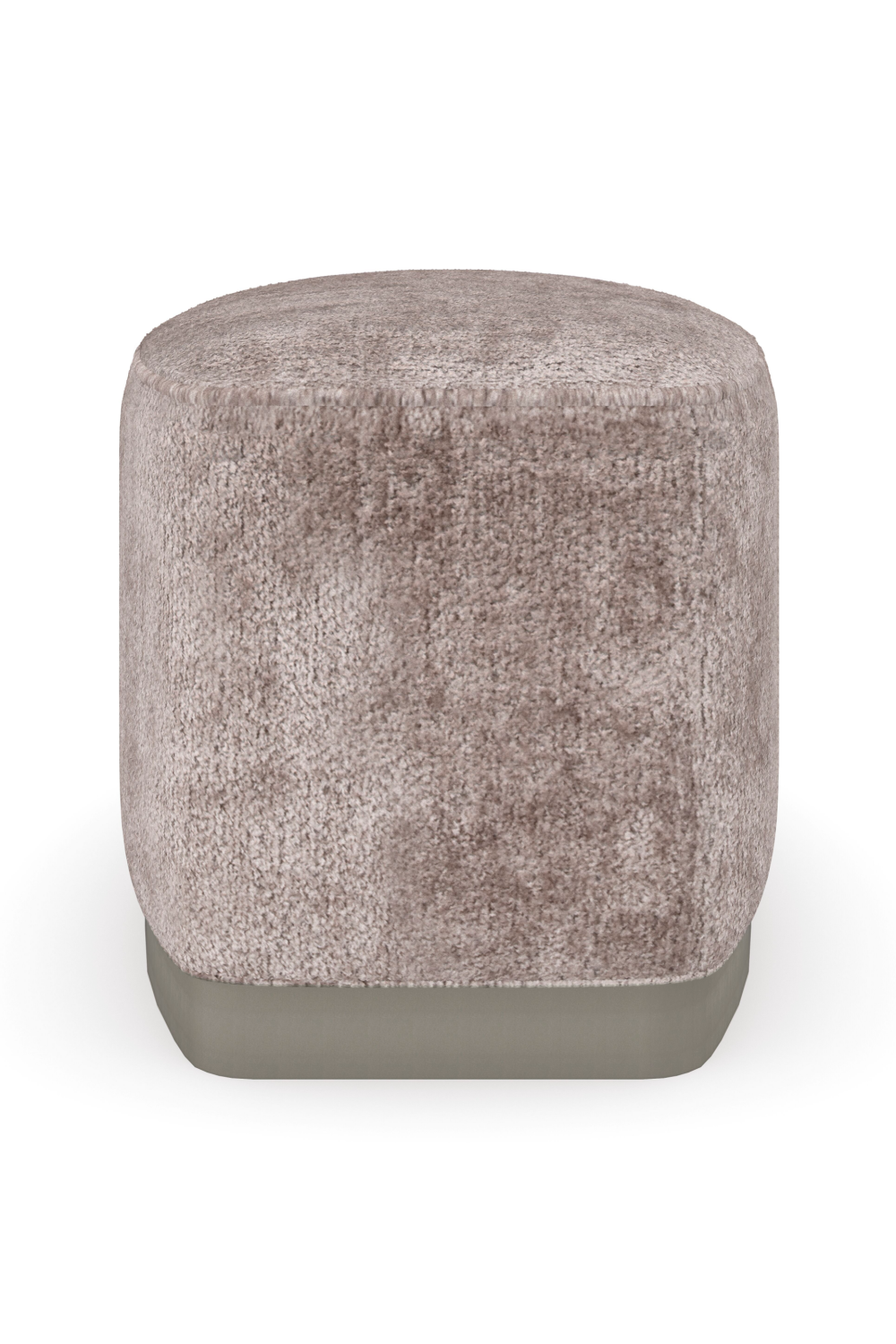 Gray Velvet Ottoman | Caracole Small Wonder | Oroa.com