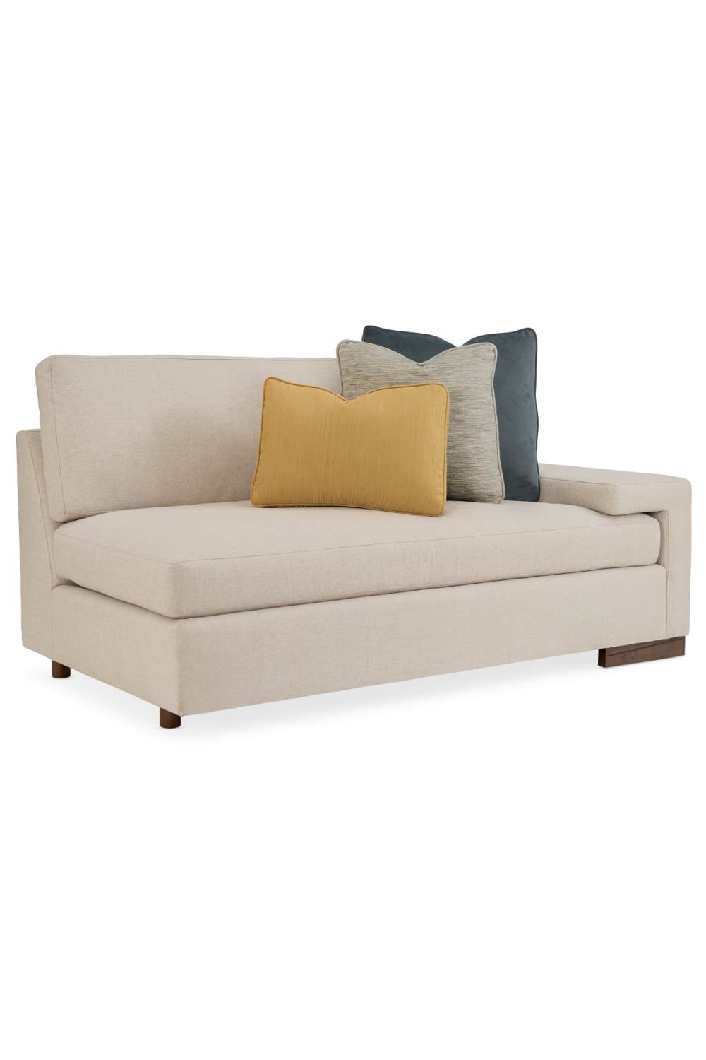 Neutral-Toned Sectional Sofa | Caracole I'm Shelf-Ish | oroa.com