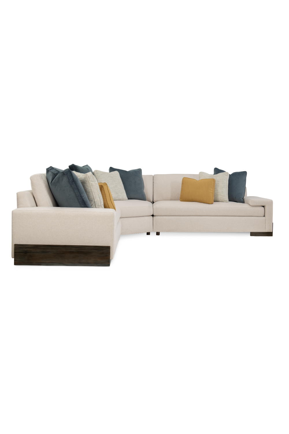 Neutral-Toned Sectional Sofa | Caracole I'm Shelf-Ish | oroa.com