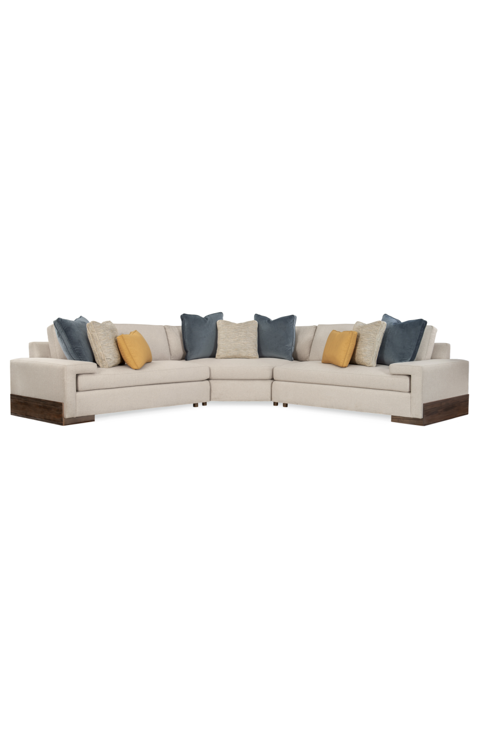 Neutral-Toned Sectional Sofa | Caracole I'm Shelf-Ish | oroa.com