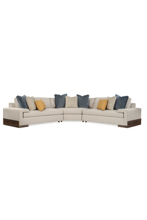 Neutral-Toned Sectional Sofa | Caracole I'm Shelf-Ish | oroa.com