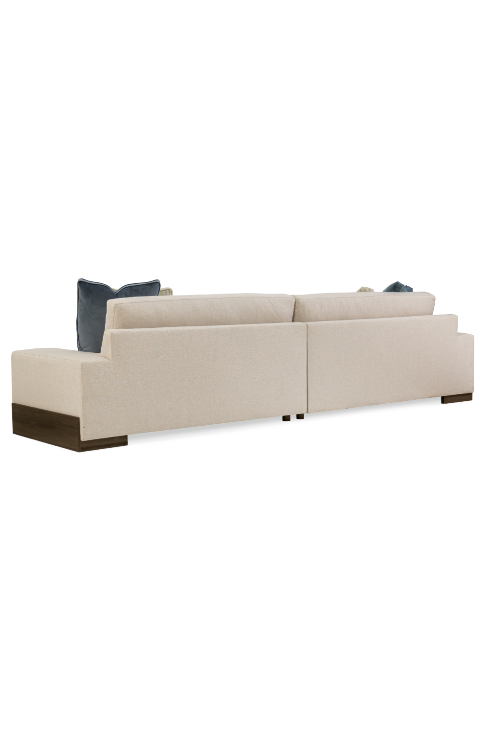 Neutral-Toned Sectional Sofa | Caracole I'm Shelf-Ish | oroa.com