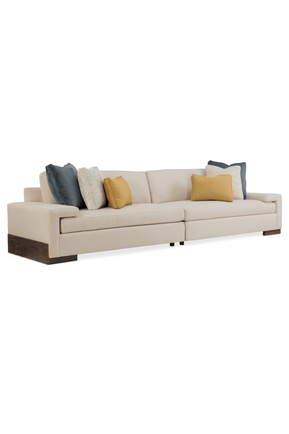 Neutral-Toned Sectional Sofa | Caracole I'm Shelf-Ish | oroa.com