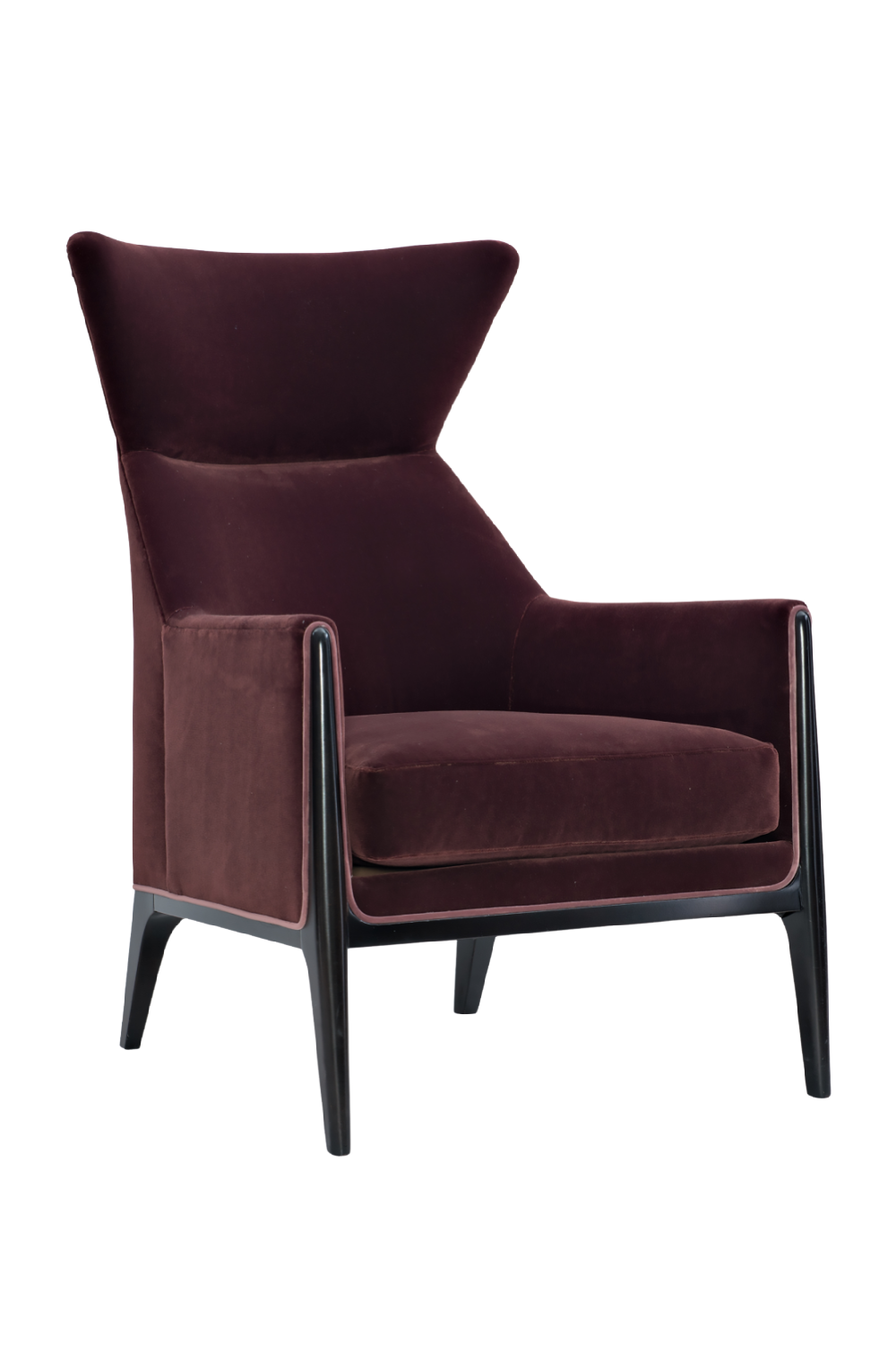 Plum Velvet Occasional Chair | Caracole Boundless | Oroa.com