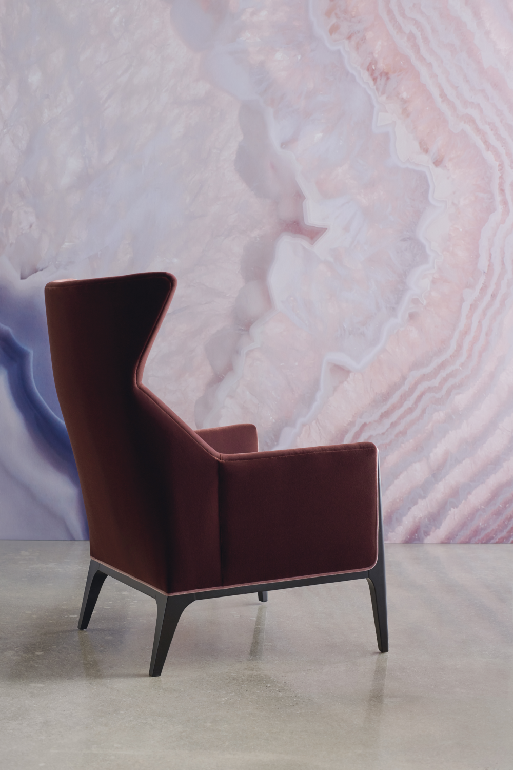 Plum Velvet Occasional Chair | Caracole Boundless | Oroa.com