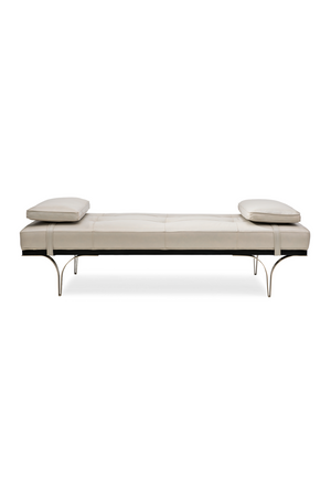 Taupe Leather Daybed | Caracole Head To Head | Oroa.com