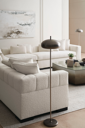 Cream Modern Armless Chair | Caracole Edge | Oroa.com