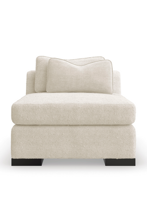 Cream Modern Armless Chair | Caracole Edge | Oroa.com