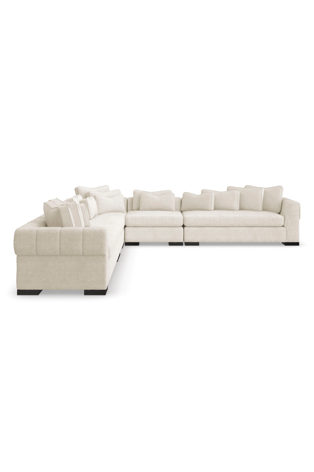 White Modern Loveseat | Caracole Edge | Oroa.com