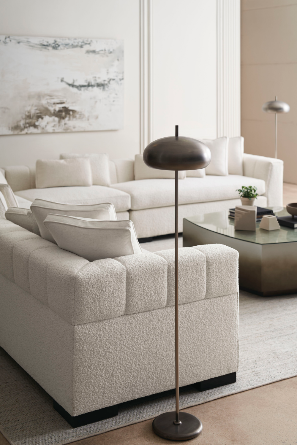 White Modern Loveseat | Caracole Edge | Oroa.com