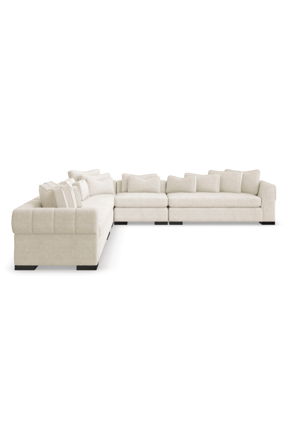 White Modern Loveseat | Caracole Edge | Oroatrade.com