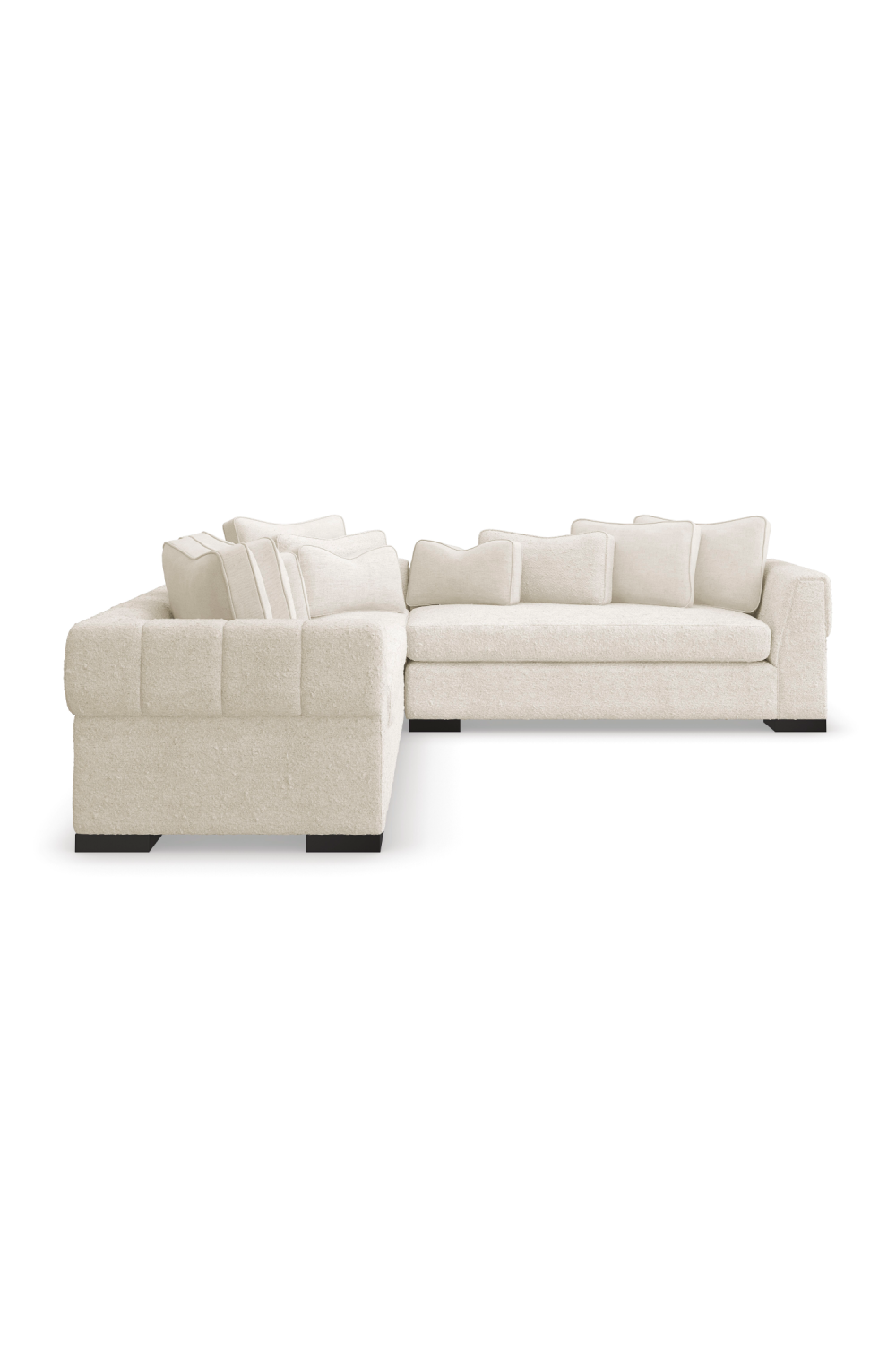 White Modern Loveseat | Caracole Edge | Oroatrade.com