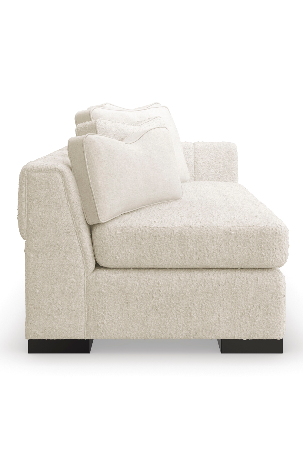 White Modern Loveseat | Caracole Edge | Oroatrade.com