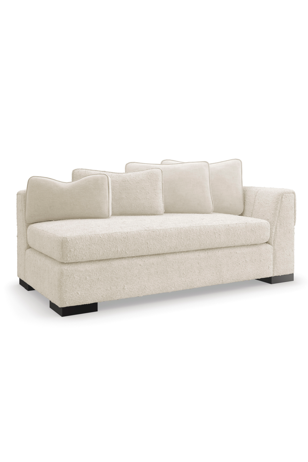 White Modern Loveseat | Caracole Edge | Oroatrade.com