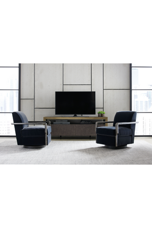   Black Art Deco Swivel Chair | Oroa.com