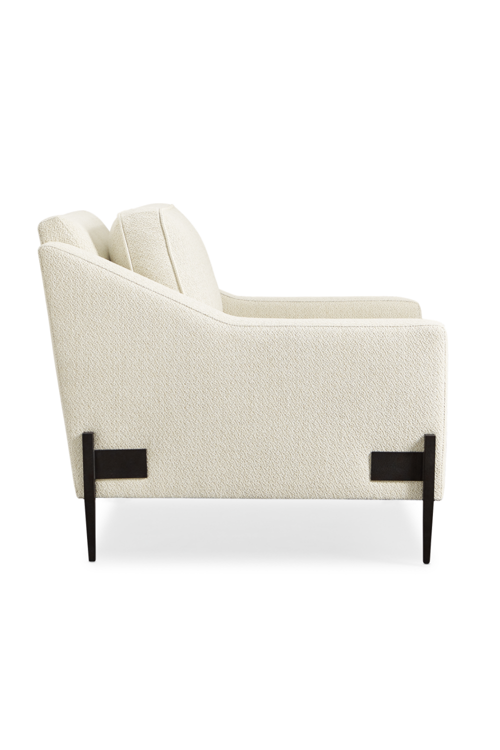 White Modern Lounge Armchair | Caracole Remix | Oroa.com