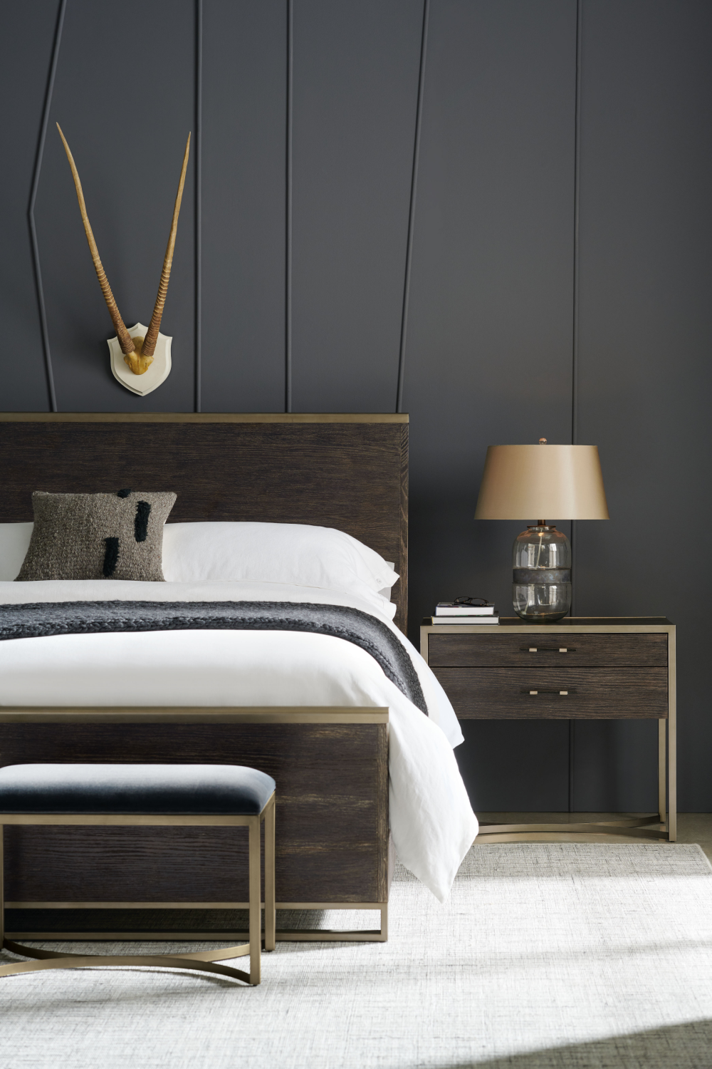 Cerused Oak Modern Nightstand L | Caracole Remix | Oroa.com