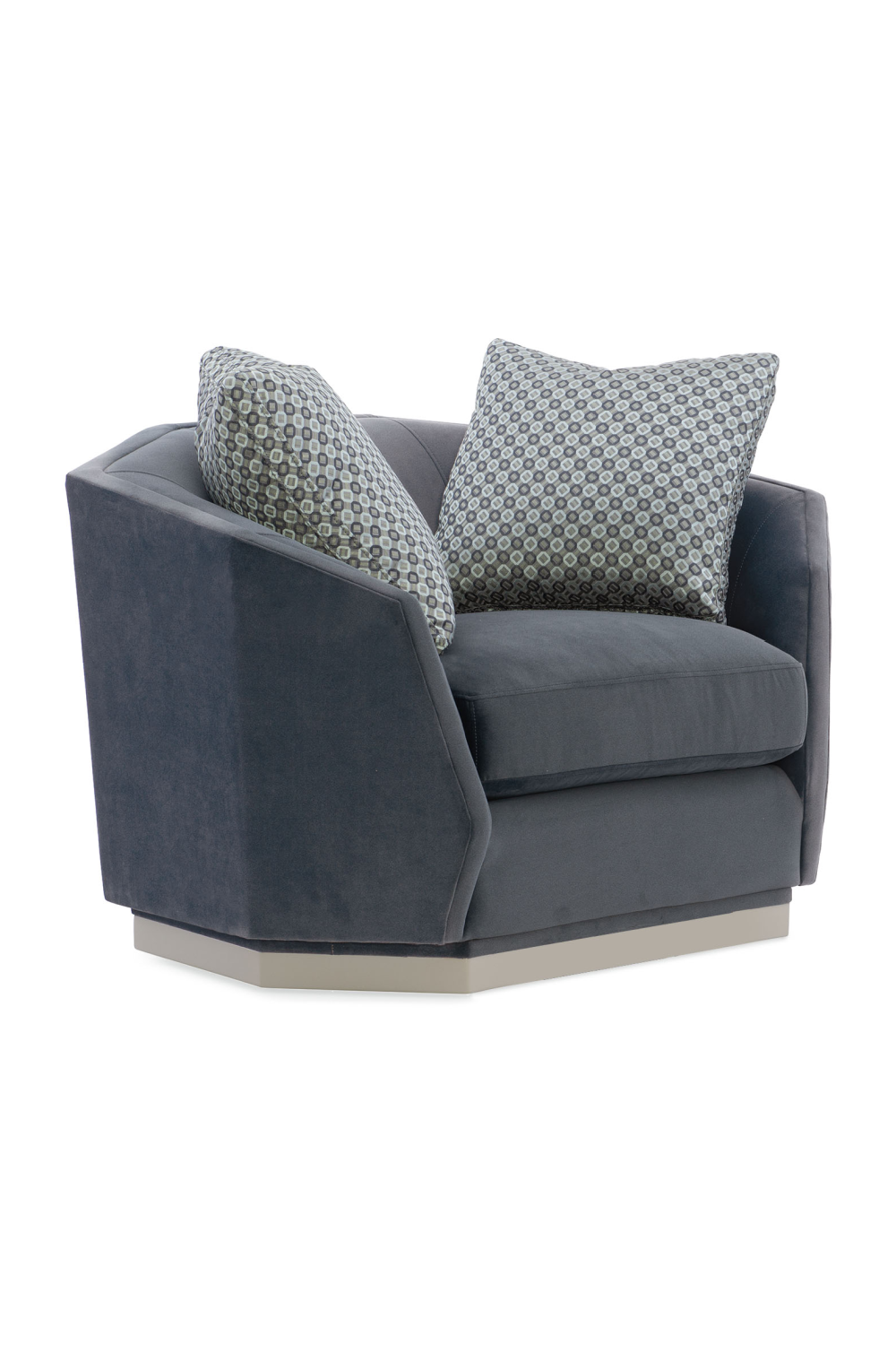 Octagonal Swivel Chair | Caracole Expressions | Oroa.com