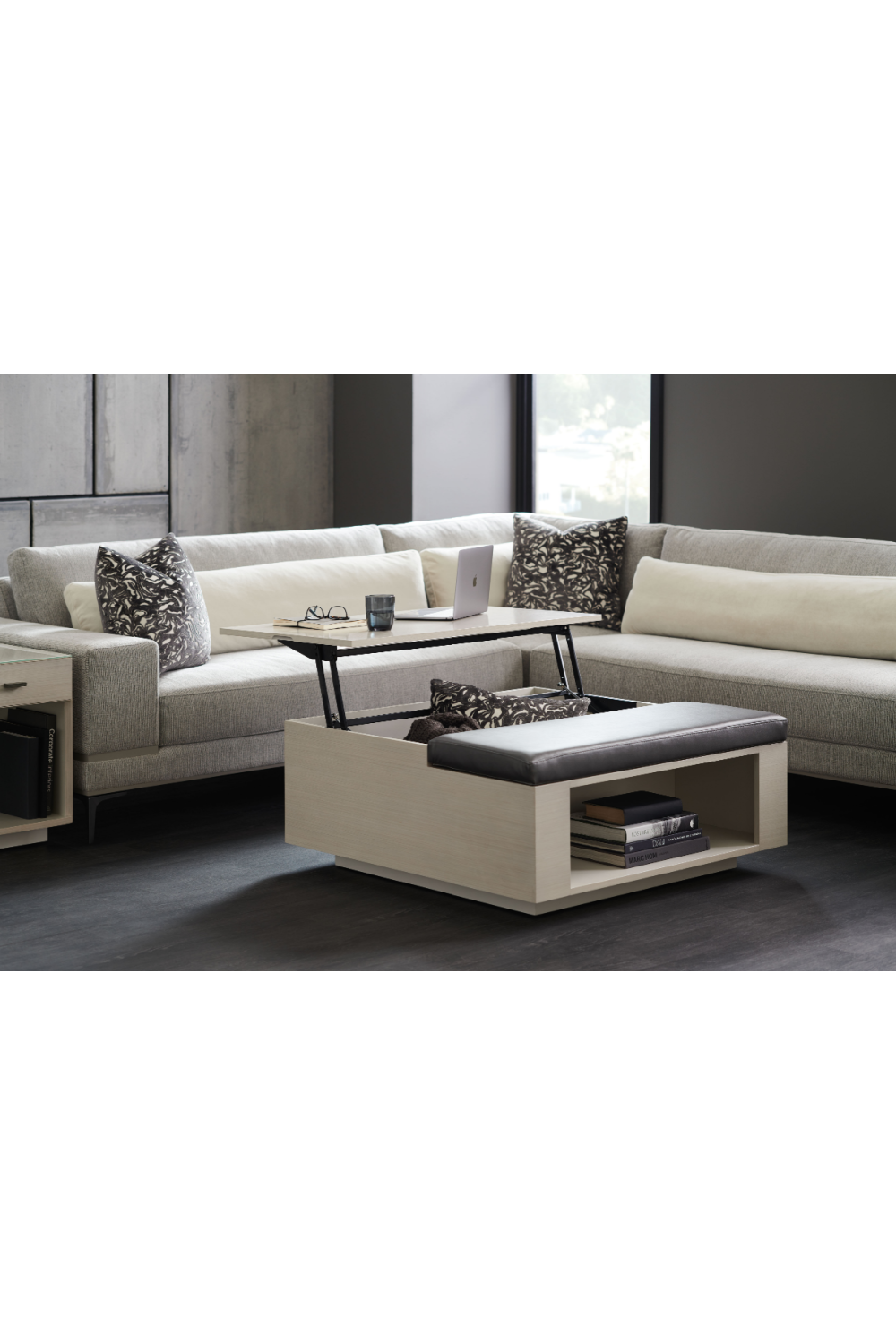 Beige Modern Loveseat | Caracole Repetition | Oroa.com