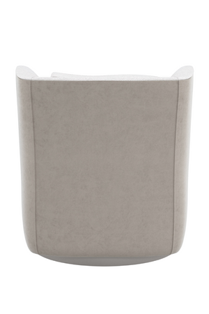   White Bouclé Swivel Chair | Oroa.com