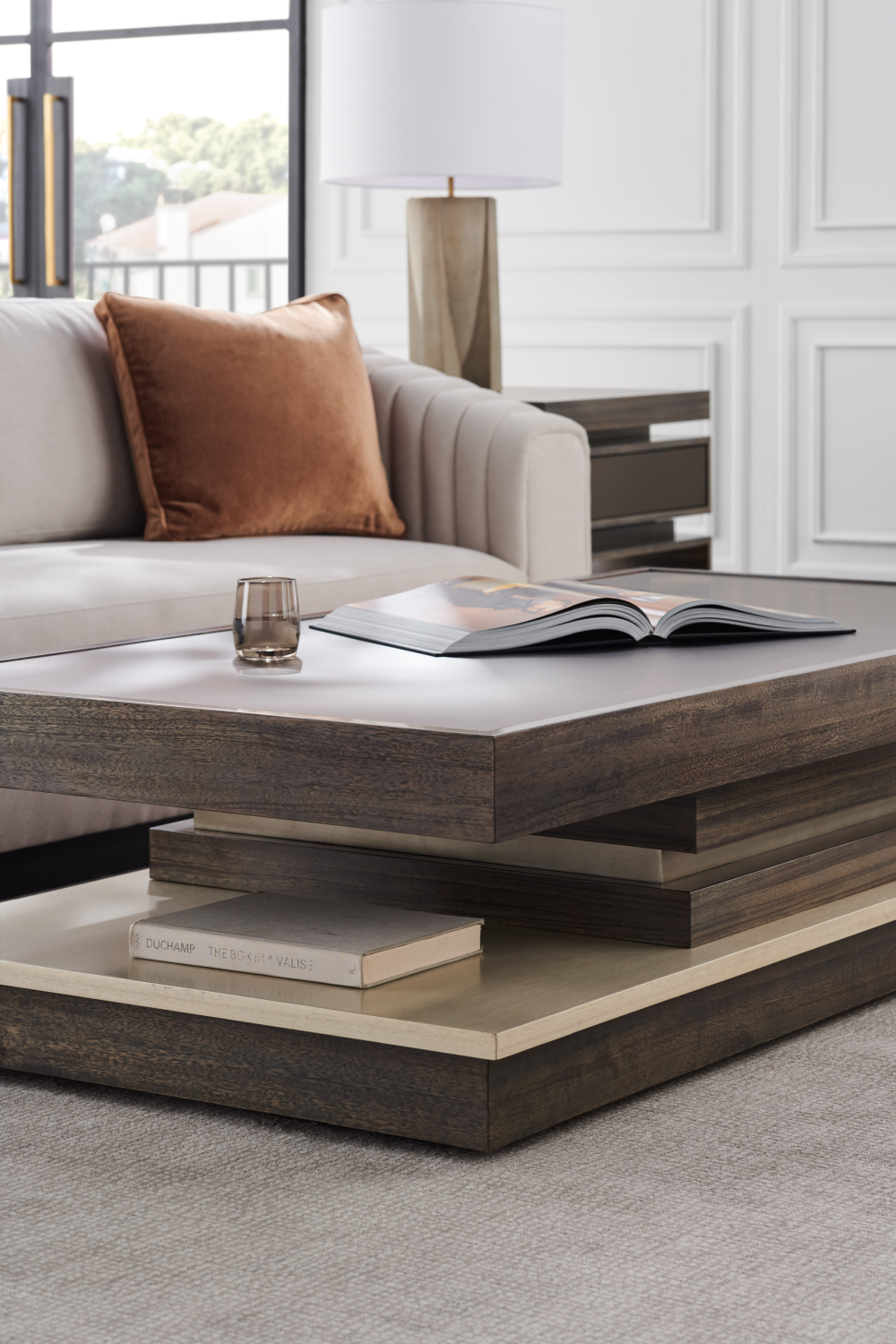 Tiered Wooden Coffee Table | Caracole La Moda | Oroa.com