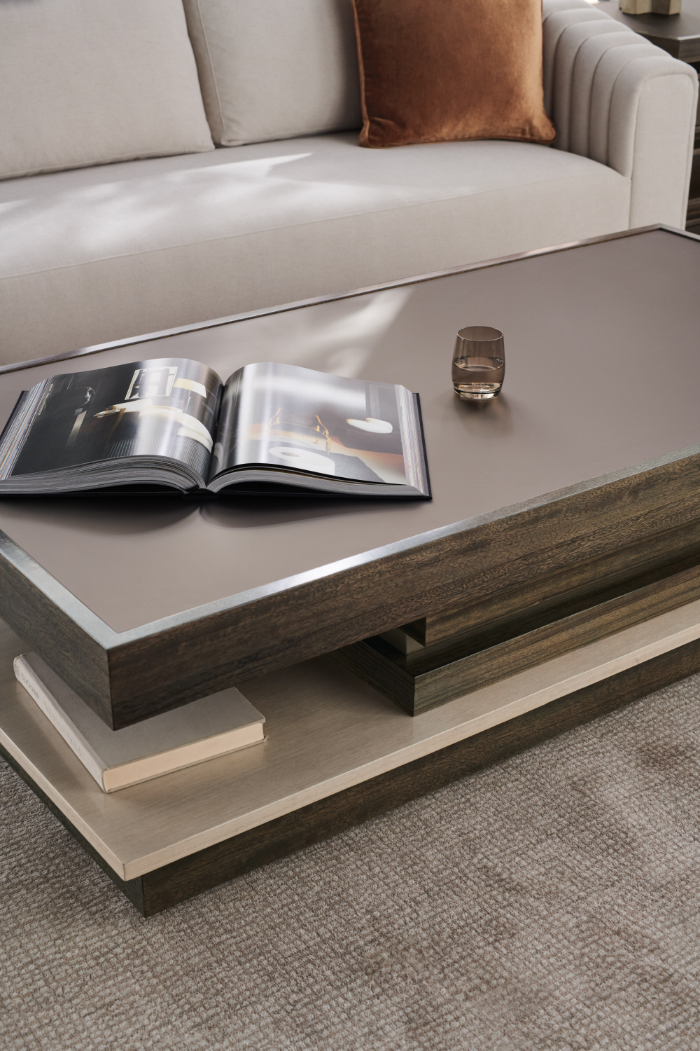 Tiered Wooden Coffee Table | Caracole La Moda | Oroa.com