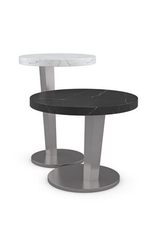 White Marble Spot Table | Caracole La Moda | Oroa.com