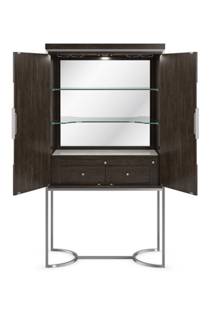 Metal Framed Modern Bar Cabinet | Caracole La Moda | Oroa.com