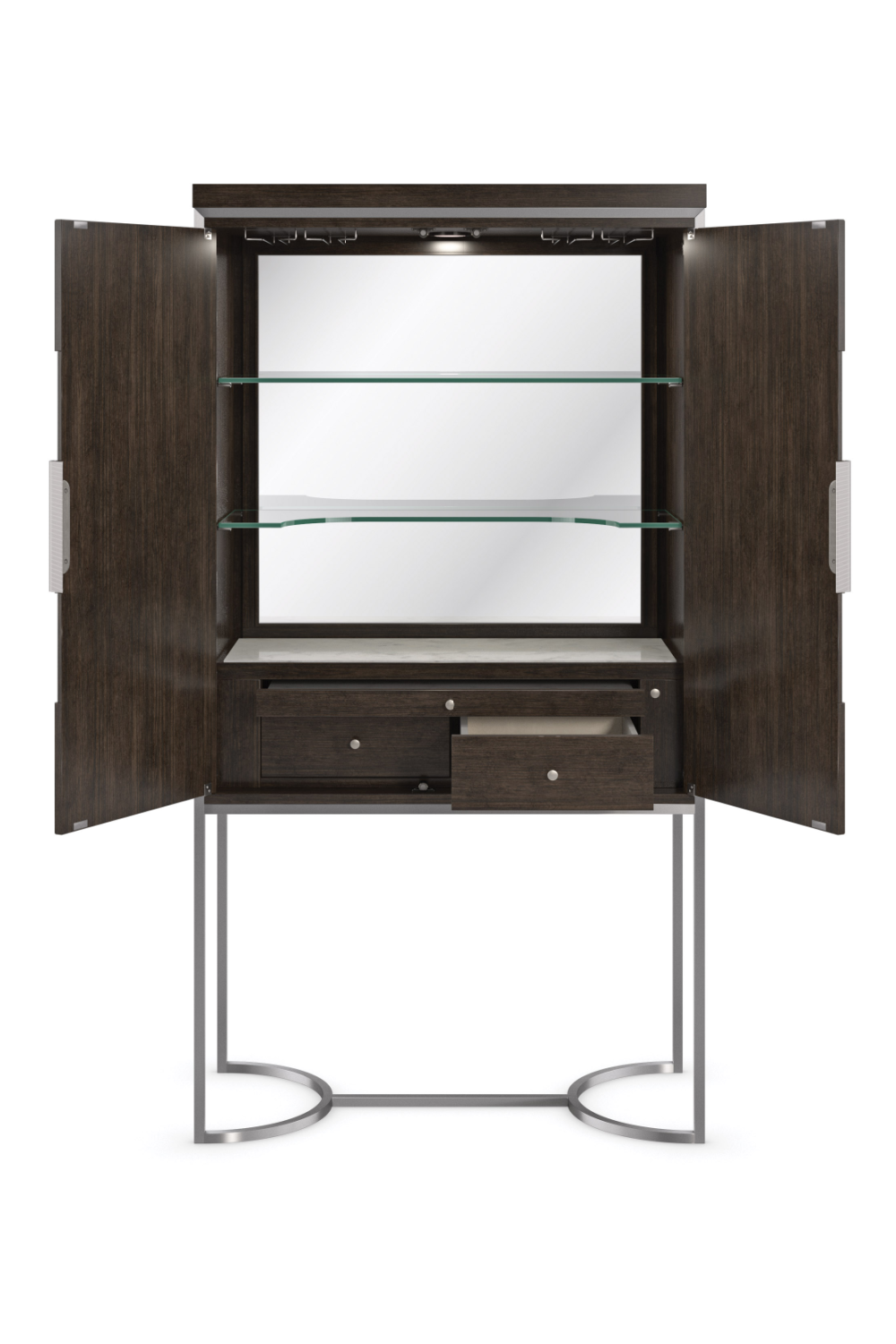 Metal Framed Modern Bar Cabinet | Caracole La Moda | Oroa.com