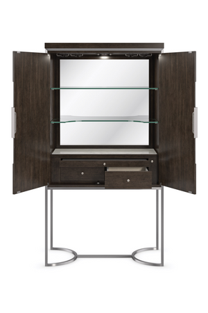 Metal Framed Modern Bar Cabinet | Caracole La Moda | Oroa.com