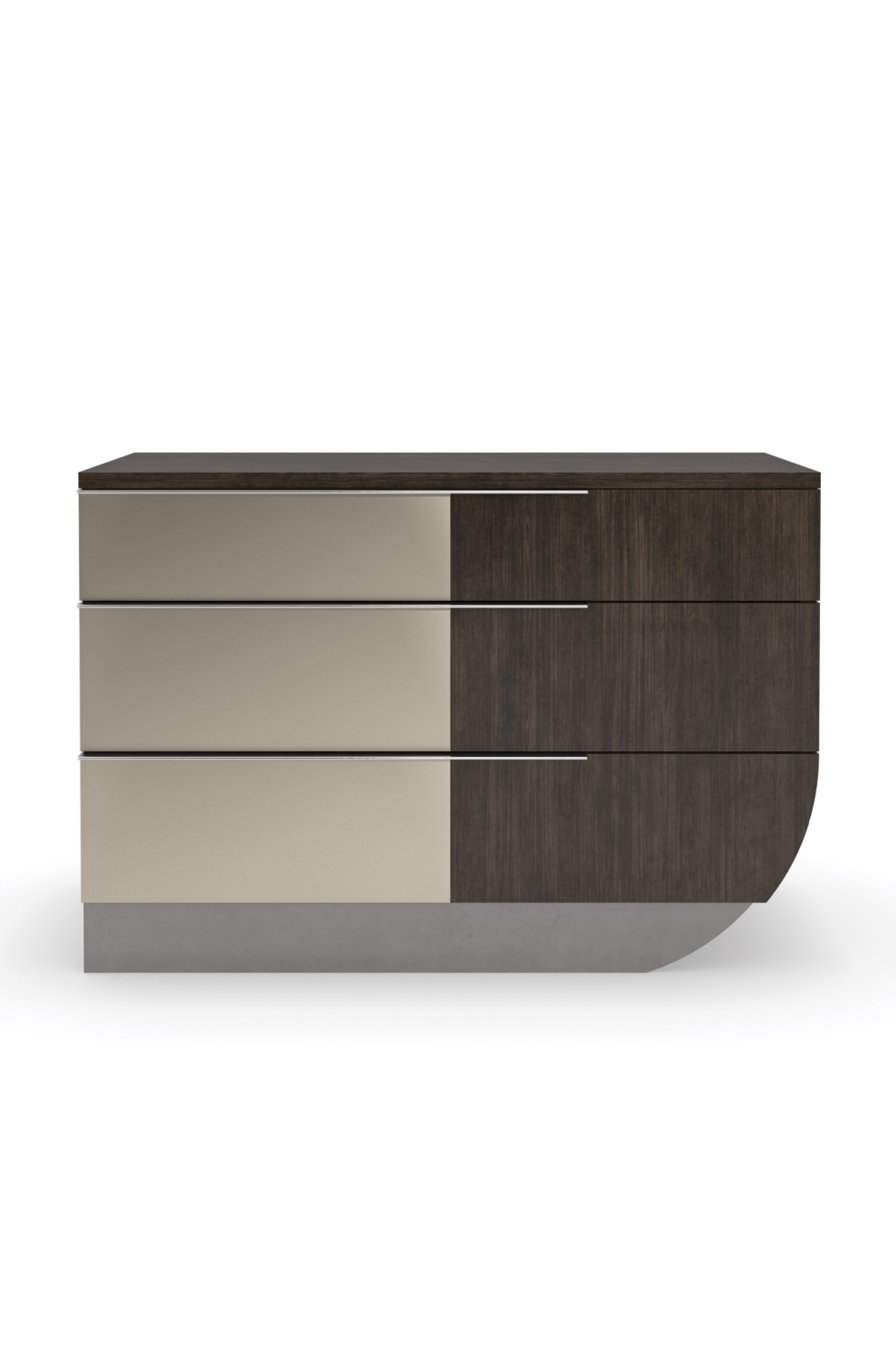 Bronze Mirror Modern Nightstand | Caracole La Moda | Oroa.com