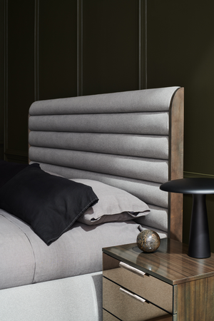 Gray Channeled Panel Bed | Caracole La Moda | Oroa.com