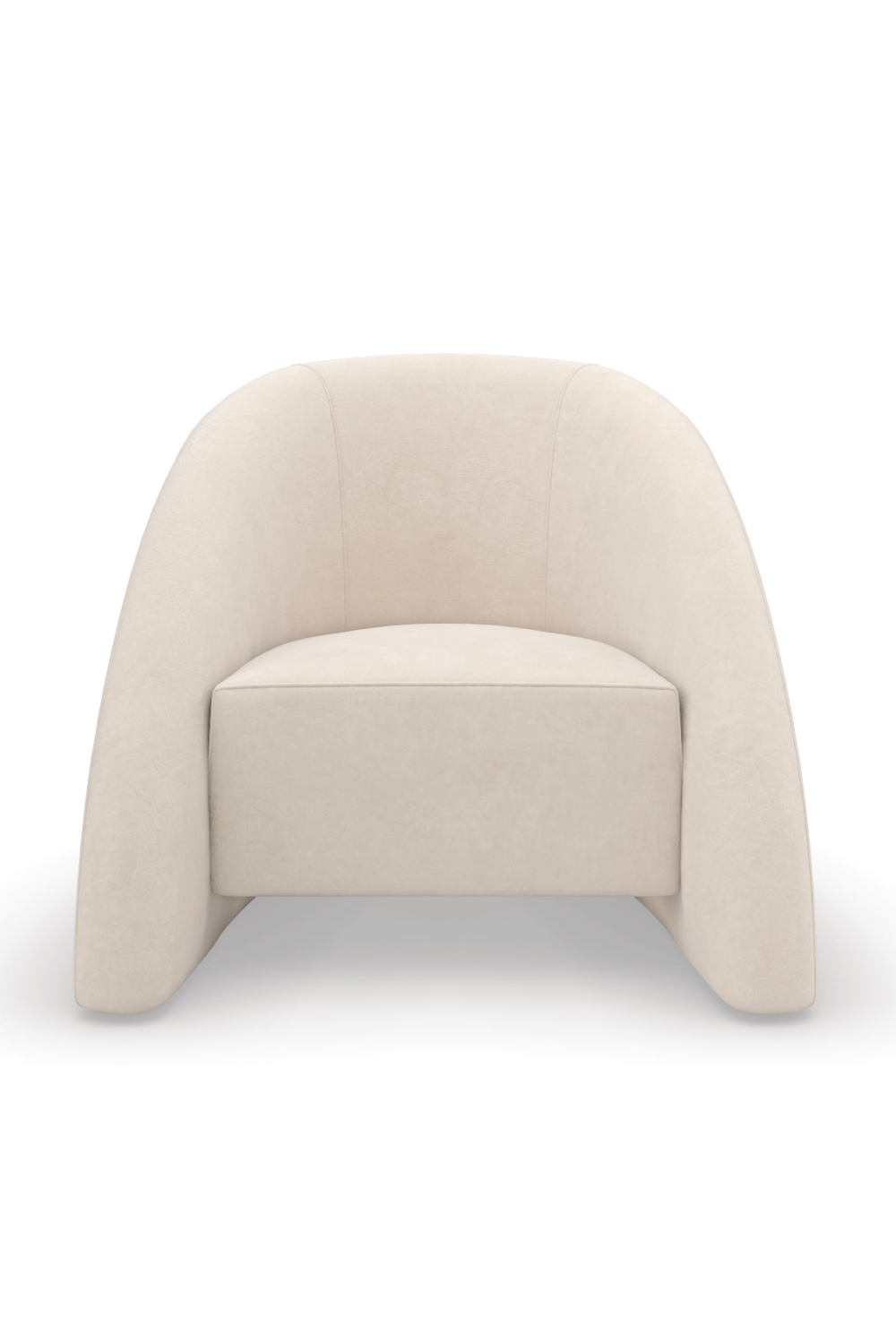 Modern Curved Accent Chair | Caracole Movement | Oroa.com
