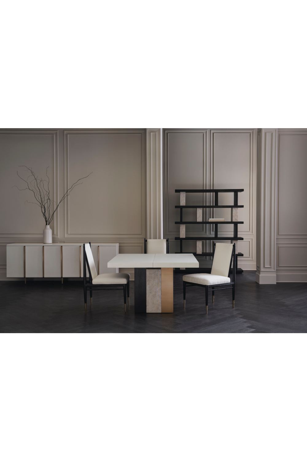 White Modern Credenza | Caracole Emphasis | Oroa.com