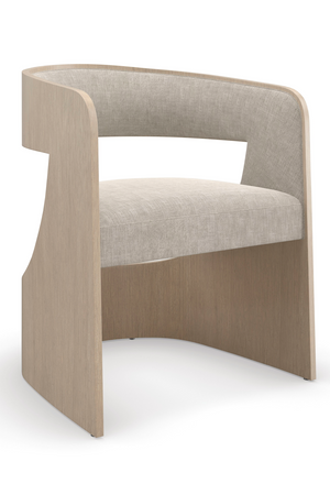Curved Oak Accent Chair | Caracole Balance | Oroa.com