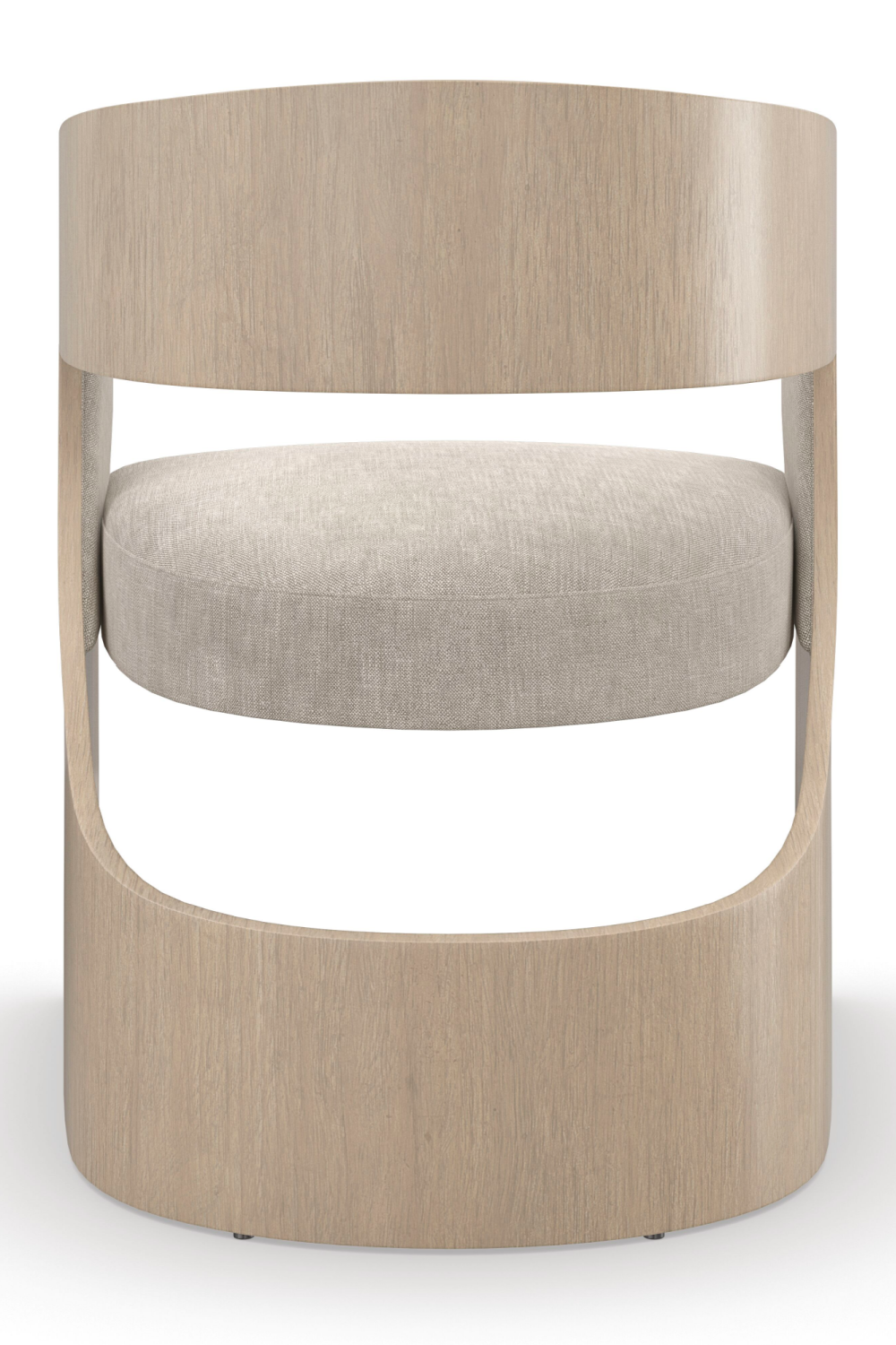 Curved Oak Accent Chair | Caracole Balance | Oroa.com