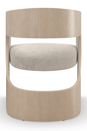 Curved Oak Accent Chair | Caracole Balance | Oroa.com