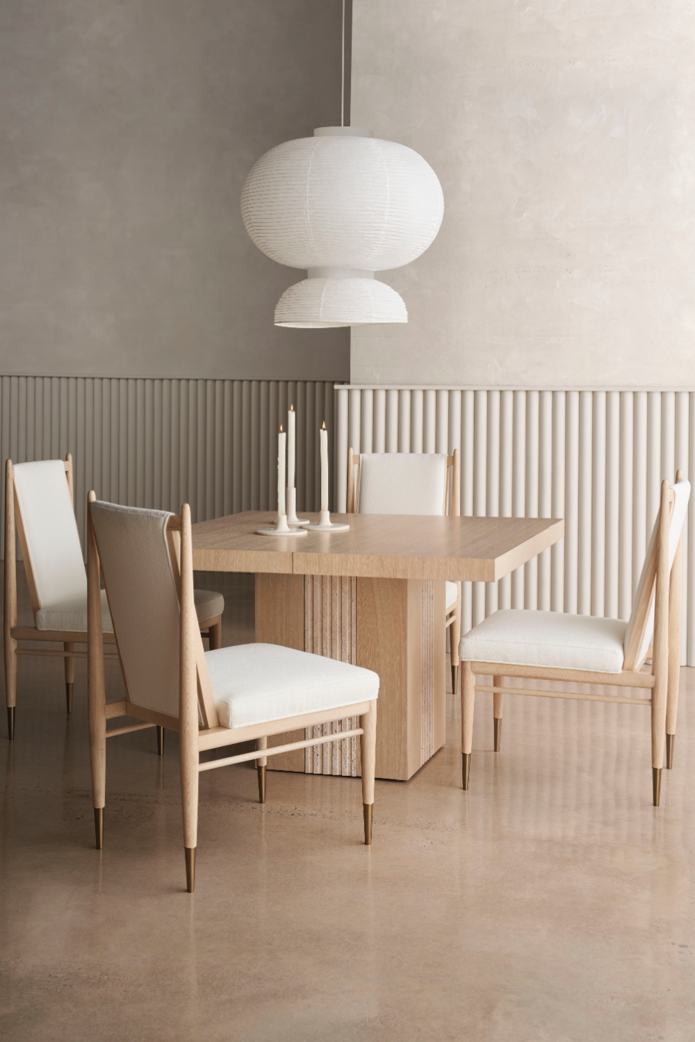 Bouclé Ivory Dining Chair | Caracole Unity | Oroa.com