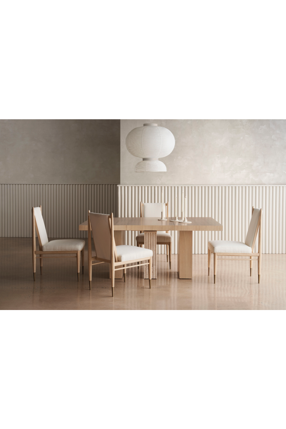 Bouclé Ivory Dining Chair | Caracole Unity | Oroa.com