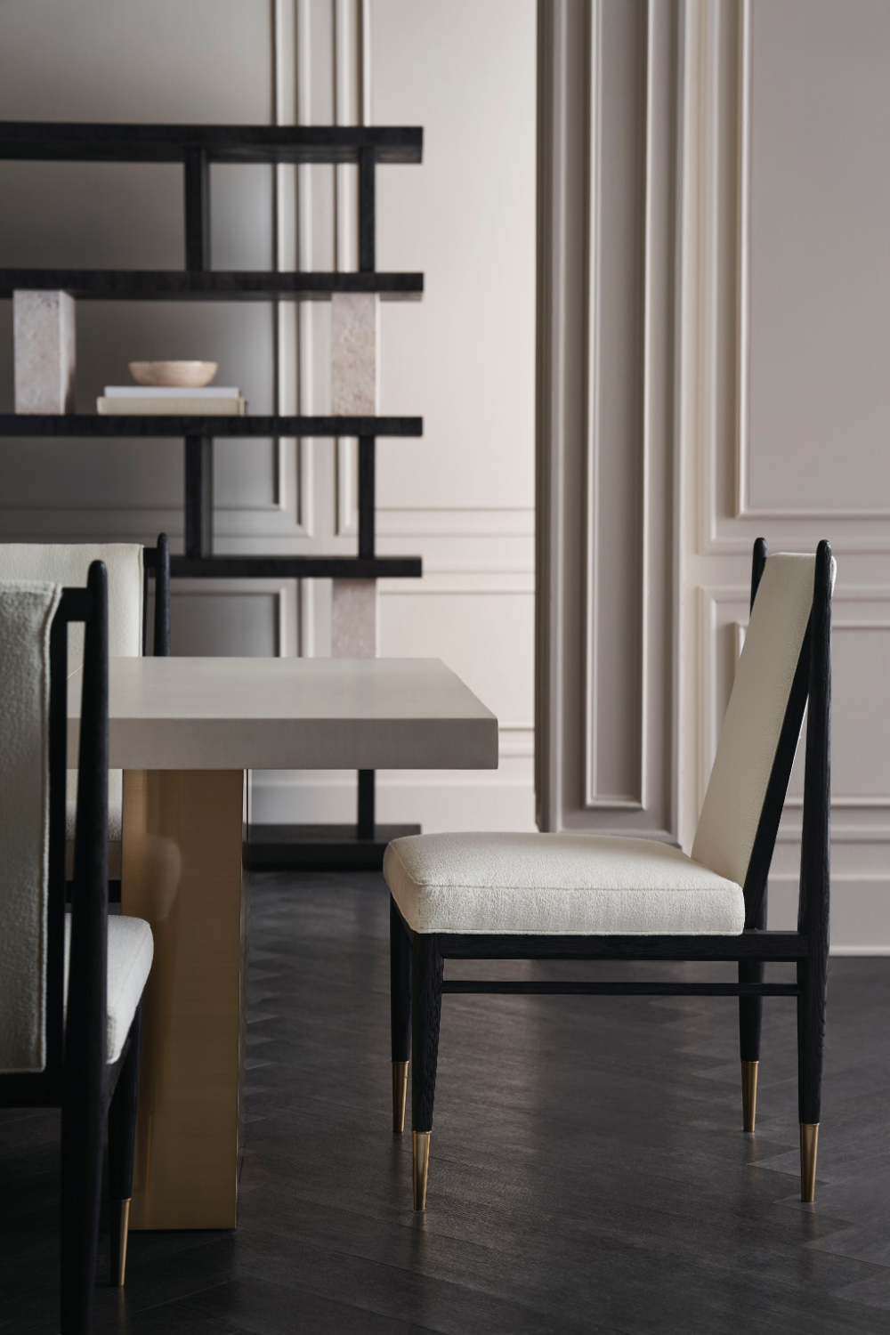 Bouclé Ivory Dining Chair | Caracole Unity | Oroa.com