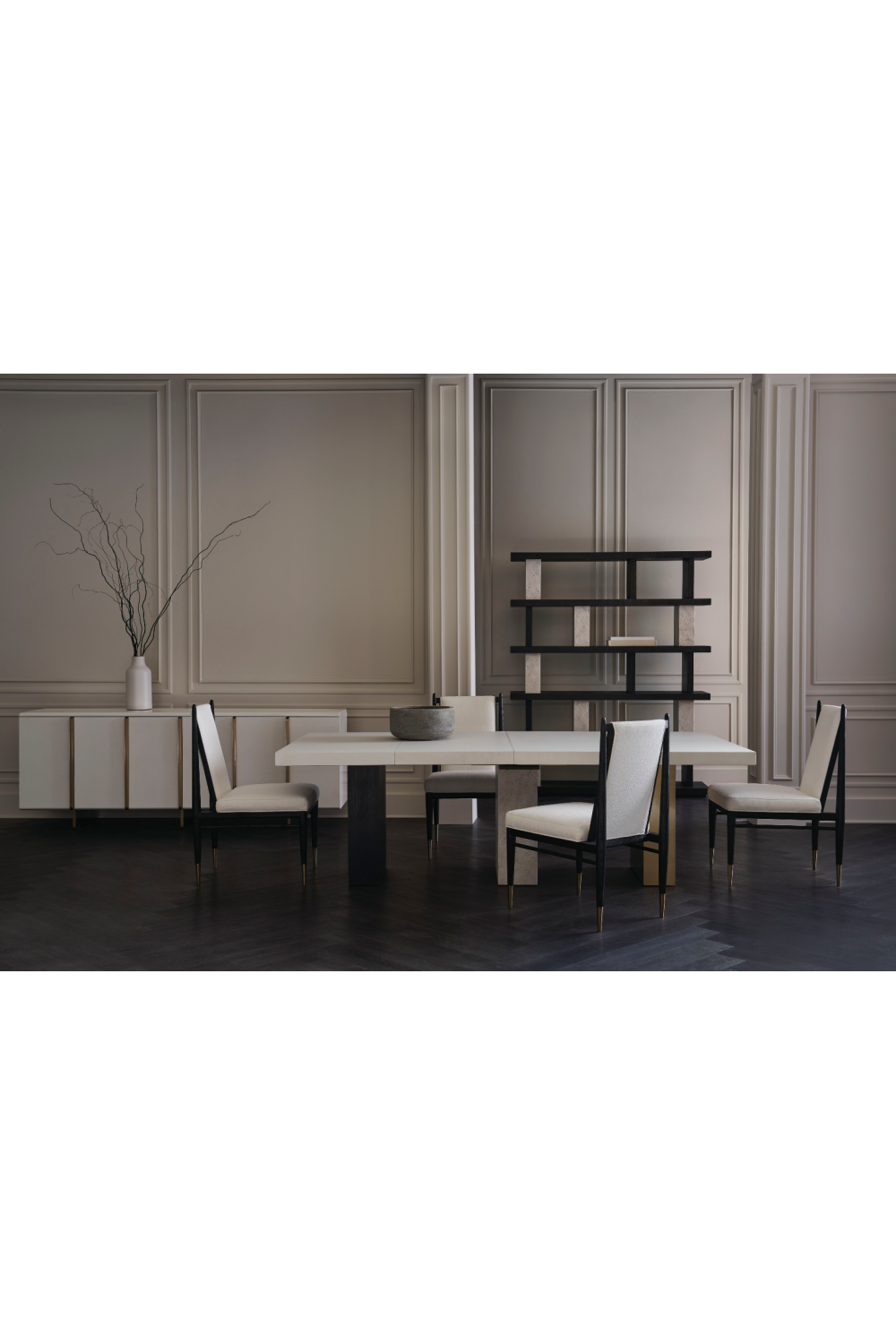 Bouclé Ivory Dining Chair | Caracole Unity | Oroa.com