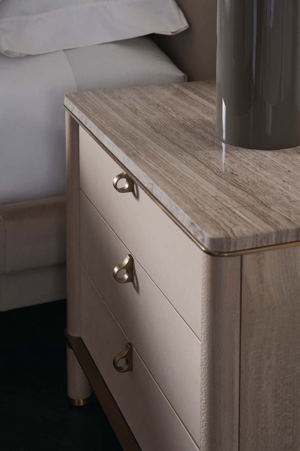 Modern 3-Drawer Nightstand | Caracole Balance | Oroa.com