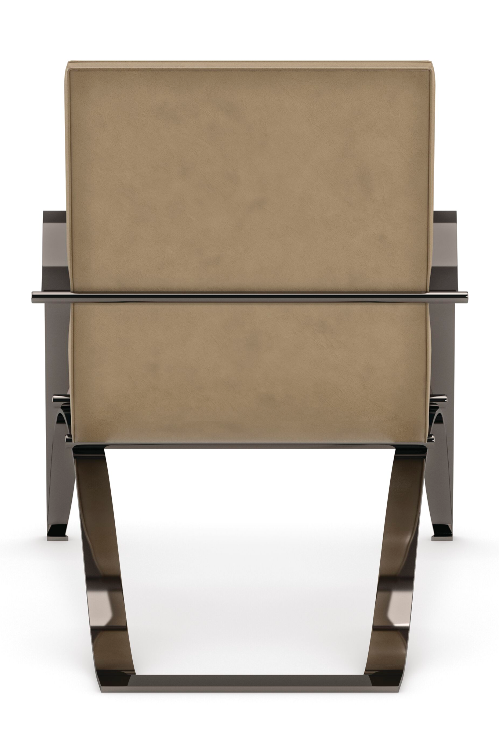 Light Brown Leather Lounge Chair | Caracole Opening Act | Oroa.com