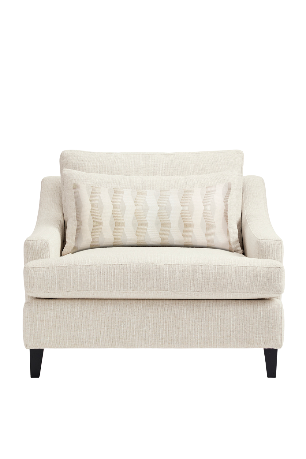 White Linen Lounge Chair | Caracole The Madison | Oroa.com