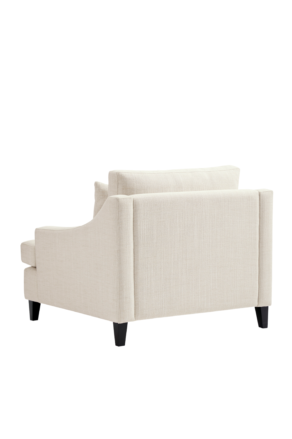 White Linen Lounge Chair | Caracole The Madison | Oroa.com